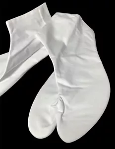 Zapatos Tabi Ninja japoneses de colección con puntera dividida para dama y mujer talla 10 blancos - Imagen 1 de 11