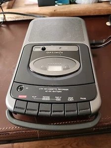 Optimus Portable Cassette Tape Recorder & Player CTR-109 TESTED & WORKING - Picture 1 of 2