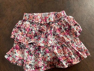 Girl's Size 7 SONOMA Skort  Brown/Pink/Blue - Image 1 of 4
