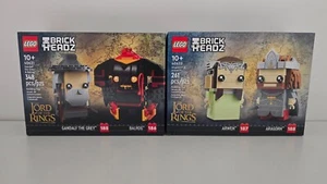 LEGO Brickheadz Set "Il Signore degli Anelli" 40631, 40632 LOTR Lotto di 2 Nuovi Sigillati - Foto 1 di 9