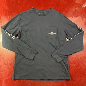 Camiseta Vineyard Vines Azul Mangas Largas Para Hombre Talla Pequeña S Dayton - Imagen 1 de 10