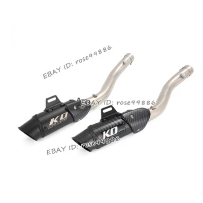 For Honda CBR600F4i 2001-2007 Exhaust Tips Mid Link Pipe 51MM Mufflers Silencers - Image 1 of 4