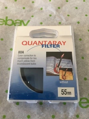 Quantaray filter 80A, 55mm 24-166-1768 - Image 1 of 3