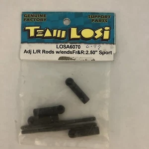 TEAM LOSI LOSA6070 ADJ L/R RODS W/ENDS F&R:2.50" SPORT NOS NIP - Picture 1 of 2