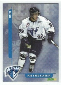 2005-06 Saskatoon Blades (WHL) Chad Klassen