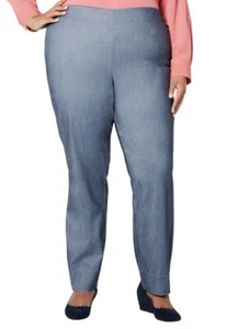 Charter Club Womens Blue High Rise Pull On Skinny Pants Size 24W - Picture 1 of 10