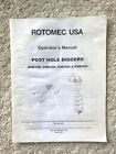 Rotomec Post Hole Digger Phd100-Phd400 Op's & Parts Manual 5Bp960380b
