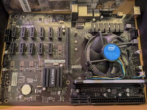 CPU G4930 + 8GB RGB RAM + BIOSTAR TB360-BTC Pro 2.0 LGA1151 Mining Motherboard - Picture 1 of 4