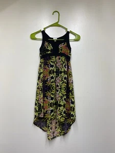 Disney D’Signed Drop Back Dress Little Girl Size Small Floral Sleeveless A-Line - Picture 1 of 7
