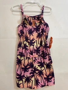 Wonder Nation Girls Size XS Short Sleeveless Tropical Multicolored Romper - Picture 1 of 24