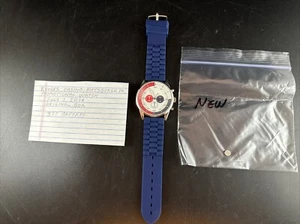 Pavana Uhrenset rot weiß und blau mit neuer Batterie Herren Chrono Uhr Promo - Bild 1 von 10