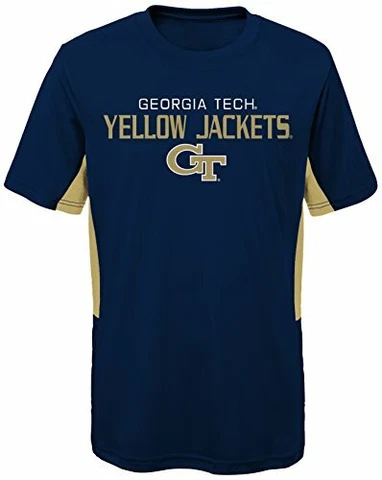 NCAA by Outerstuff NCAA Georgia Tech Youth Boys "Mainframe: Short Sleeve Perf Cover