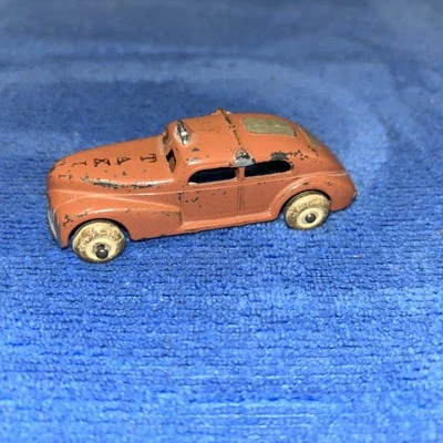 K601 MUY BONITO COCHE BARCLAY AGUANIEVE Naranja Marcado Taxi En Capucha TOOTSIETO # 318 Foto 1 de 4