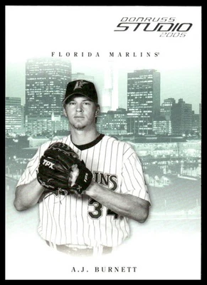 2005 Donruss Studio #118 A.J. Burnett Florida Marlins - Image 1 of 2