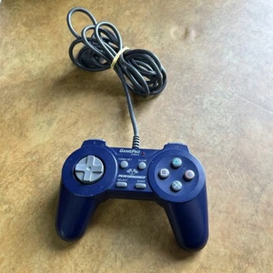 PS1 GamePad Color Blue Controller InterAct Turbo Set P-107 - Tested - Picture 1 of 2