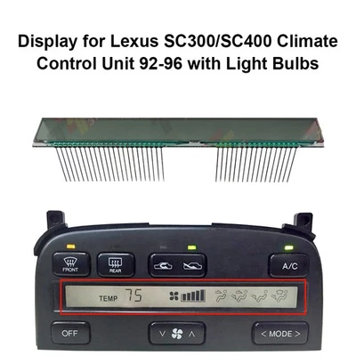 Display for Lexus SC300 SC400 ACC Climate Control Unit 1992-1996 40 Pins - Image 1 of 2