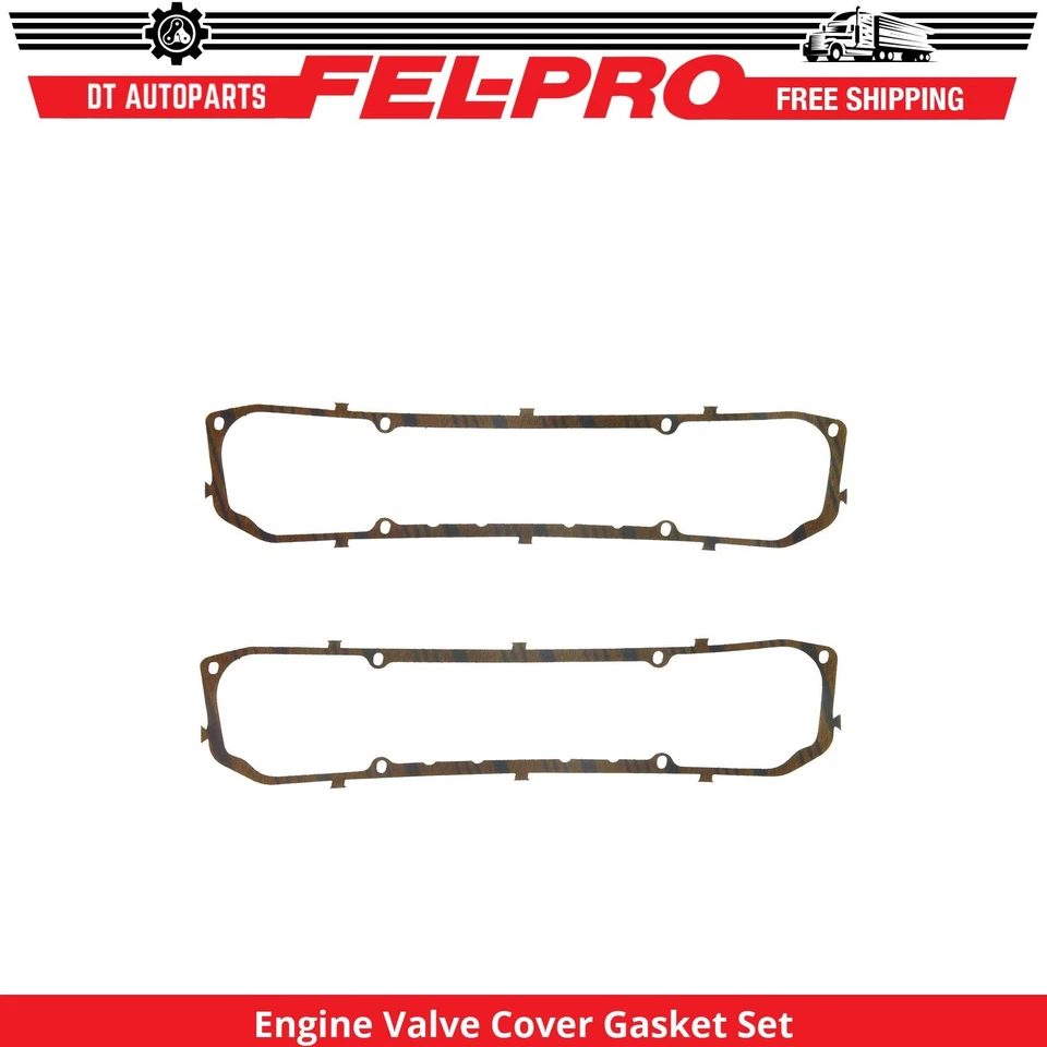 For 1968-1975 Plymouth Road Runner Engine Valve Cover Gasket Set Fel-Pro 1969 - Image 1 of 1