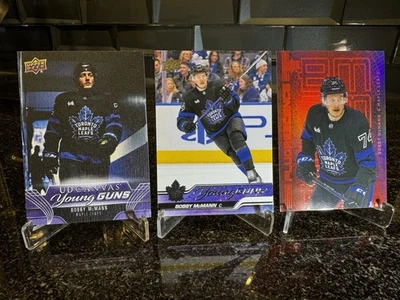 3 Cards Lot from the 2023-24 Upper Deck NHL Hockey. Bobby McMann. Rookie - Image 1 of 4