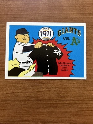 1968 Fleer R.G. Laughlin #8 1911 World Series. New York Giants vs. Philly A's. - Image 1 of 4