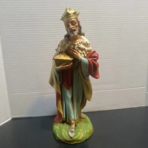 Vintage Paper Mache Fontanini Hard to Find Style 12" Scale Nativity King - Picture 1 of 14