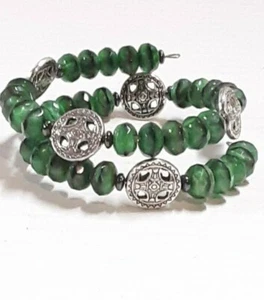Handmade Beaded Healing Bracelet Cat's Eye  - Picture 1 of 3