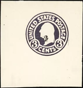 U.S., 1920-21. Cut Square U477, Mint w/Cert - 2nd Surcharge - Picture 1 of 1