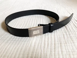 Kids Boys J. Crew Crewcuts Leather Belt - Black Leather - Size Medium - M - Picture 1 of 5