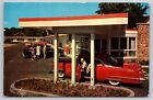 Quincy Massachusetts Presidents City Motel Old Cars Posted 1960 Postcard