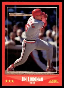 Partitura Jim Lindeman St. Louis Cardinals 1988 #302 - Imagen 1 de 2