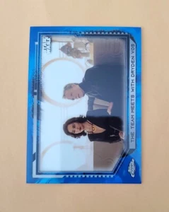 2021 Topps Chrome Star Wars Legacy Blue Refractor /99 Team Meets With Dryden Vos - Picture 1 of 4