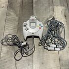 Oem Sega Dreamcast Controller Hkt-7700 White, Tremorpak P-20-313 & X2 4Ft Cables