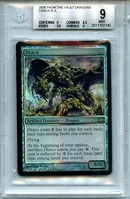 MTG Draco BGS 9.0 (9) Mint FTV Dragons Magic Foil Amricons 1140