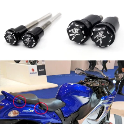 For Suzuki GSX1300R Hayabusa 2008-2022 3D Hex Front/Rear Seat Thumb Screws Bolts - Image 1 of 4
