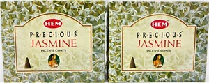 2pk Hem Incense Cones Bulk Precious Jasmine 10pc each - Picture 1 of 5