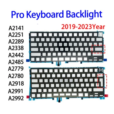 New Keyboard Backlight For MacBook Pro Retina A2251 A2289 A2338 A2442 A2485 - Image 1 of 4