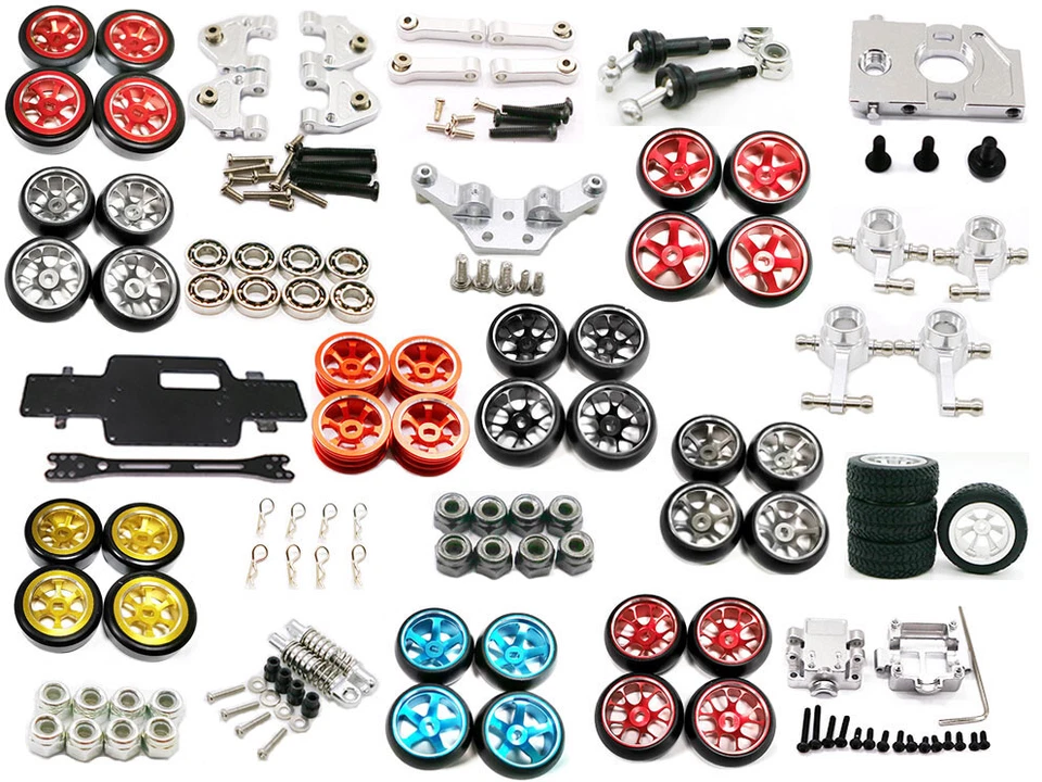 Taza de dirección de metal/brazo oscilante piezas de actualización para coche de radiocontrol 1/28 Wltoys K969 K989 P929 Foto 1 de 1