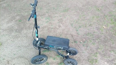 ALLCURE QUAD WHEEL ALL TERRIAN MEDICAL KNEE WALKER, SCOOTER, BLACK COLOR - Image 1 of 4