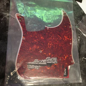 Wide Bevel Jazz Bass Pickguard 4 Ply Celluloid Tortoise Parchment Made In USA WD - Picture 1 of 9