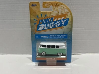 JADA PUNCH BUGGY VW VAN LIME GREEN/WHITE 1/64 DIECAST VOLKSWAGEN T1 SLUG BUG - Image 1 of 2