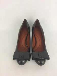 Johnston & Murphy Green Patent Leather Round Toe Wedge Heel Shoes Size 6M - Picture 1 of 10