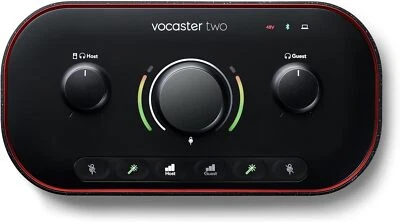 Focusrite Audio Interface, Black, Vocaster Two - Image 1 of 3