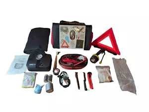 Auto Safety Emergency Kit Tire Inflator Booster Cable LED Flashlight Bridgestone - Picture 1 of 11
