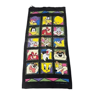 Looney Tunes Vintage 1995 Taz Tweety Wile Bugs Yosemite Strandtuch MÄNGEL 27 x 54 - Bild 1 von 5
