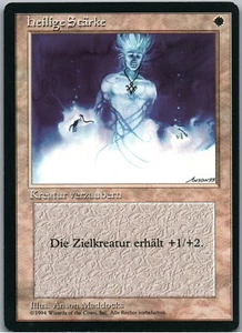 Holy Strength | MtG Magic Revised Ed FBB (Foreign Black Border) | German GR | NM - Picture 1 of 2