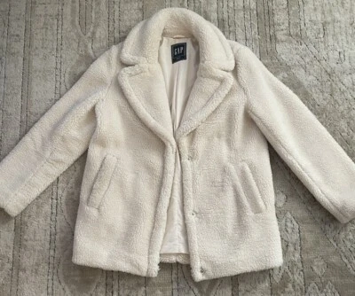 Peluche Sherpa de piel sintética suave crema Gap talla mediana Foto 1 de 4