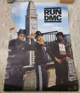 Póster original vintage Run DMC #8128, Rap Hip Hop Metlife Tower, 36 pulgadas x 24 pulgadas - Imagen 1 de 9