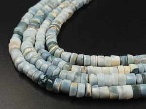 Natural Multi-Stone Heishi Disc Tire Beads Strands Smooth Gemstone Loose Wheel - Picture 1 of 59