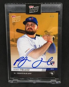 Rowdy Tellez 2019 Topps Now Road To Opening Day RC Auto BLUE JAYS/Brewers 1/1... - Picture 1 of 1