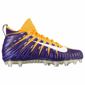 purple and white nike football cleats