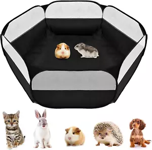 Small Animals Playpen, Outdoor/Indoor Pop Open Pet Exercise Fence, Guinea Pig Ac - Picture 1 of 5